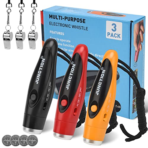 3 Pack Electronic Whistles (3 Color)