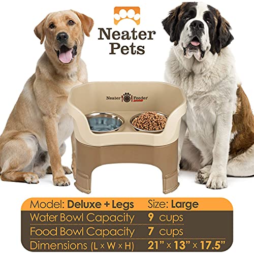 Neater Feeder Deluxe Mess (Large + Standard Bowl / Cappuccino)