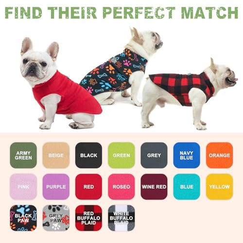 Dog Fleece Vest Sweater Winter Jacket for Small Medium Dogs (Medium / Blue)