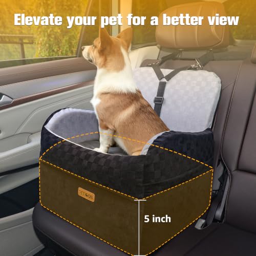 Waterproof Dog Car Seat for Small Medium Dogs (Gray / Medium)
