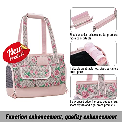 Dog Carrier Cat Carrier (Flower Pattern)