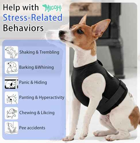 Breathable Dog Anxiety Vest (Black / Large (Chest: 29.1"/74cm))