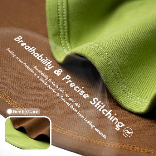Dog Shirts Soft Stretchy Plain T (Brown & Avocado green / 5XL-(50~77lb) | Chest(~35"))