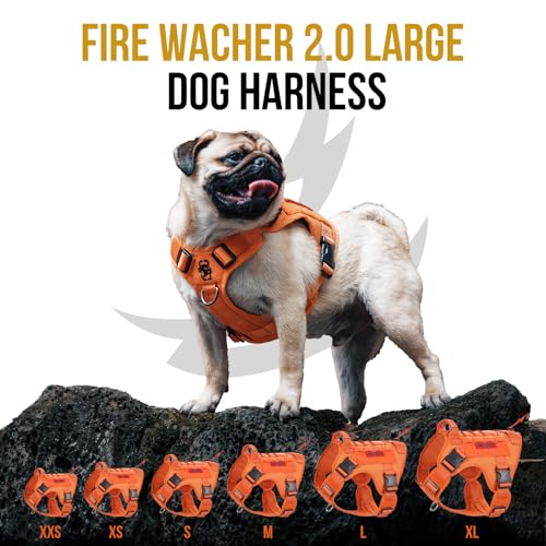 Tactical Dog Harness Vest No (X-Large / Orange)