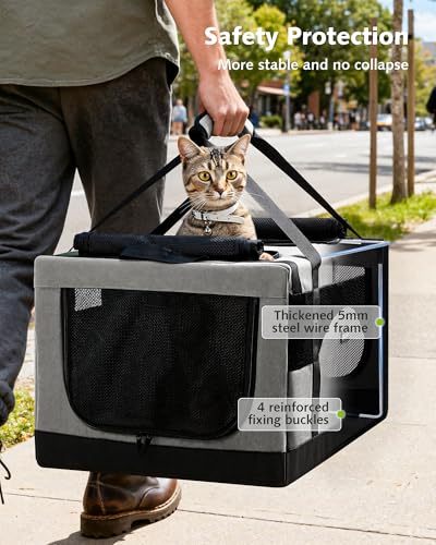 Large Cat Carrier (Grey)