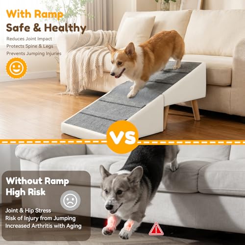 Dog Ramp for Couch (White)