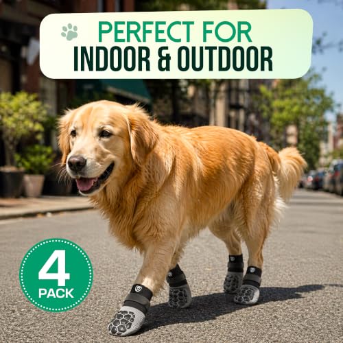 MaxGrip PAWWEAR Anti‑Slip Dog Socks (X-Large)