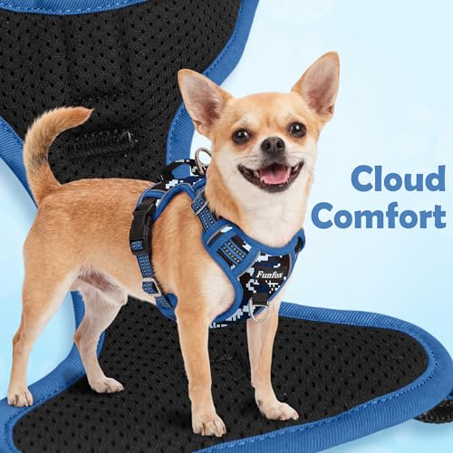 Dog Harness No Pull (Mosaic Blue / X-Large)