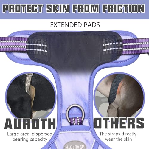 Dog Harness for Large Dogs (Very Peri / L(Neck:18-29",Chest:24-37"),45-80 lbs)