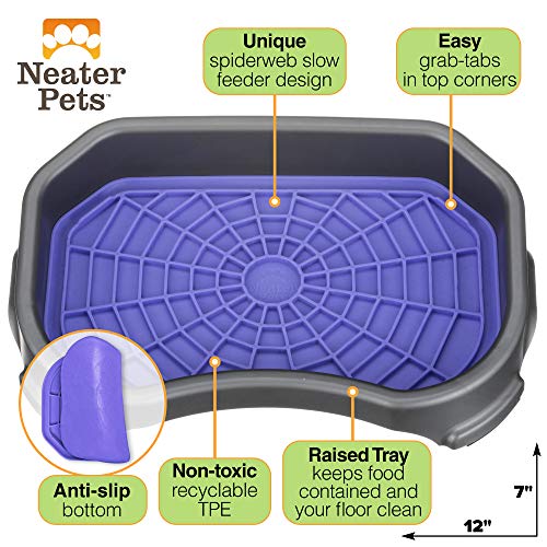 Neater Pets Neat (Purple Mat w/ Gunmetal Tray)