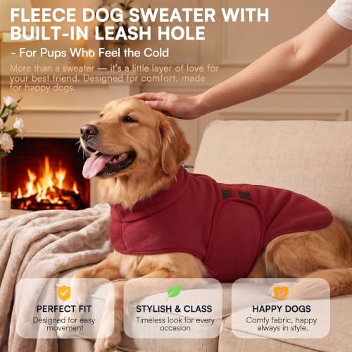 Large Dog Sweater (Burgundy / Large)