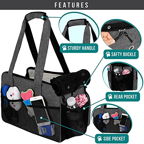 Small Dog Purse Carrier (Heather Charcoal)