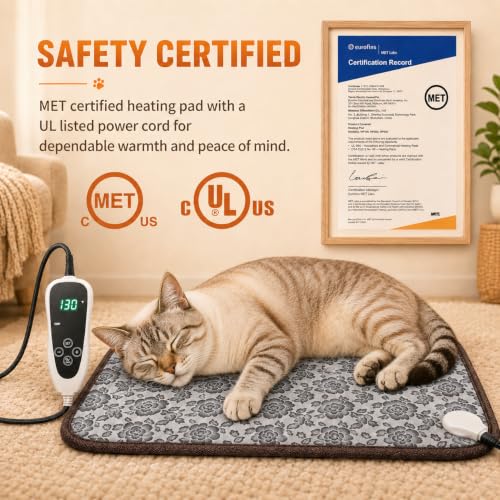 Large Dog Heating Pad 34x21in with Normally Open Function (34.0"L x 21.0"W)