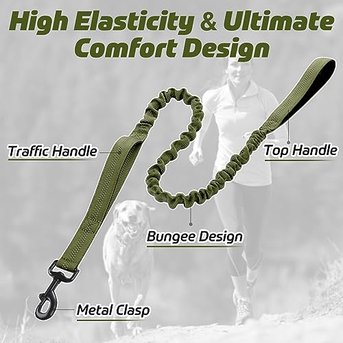 Tactical Dog Leash (Max: 5.2ft / Green)