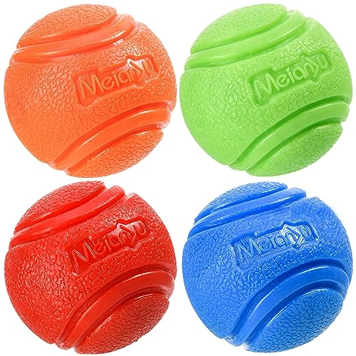 4 Pcs Rubber Balls (Four colors / 7cm (ball only))