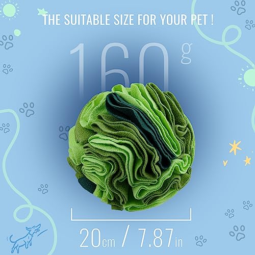 Pet Snuffle Ball (Gradient green / 20cm)