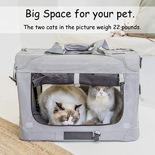 Extra Large Cat Carrier Soft Sided (Grey)