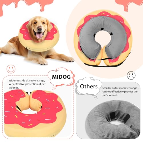 Inflatable Dog Cone (DarkPink / L(15"-20"))