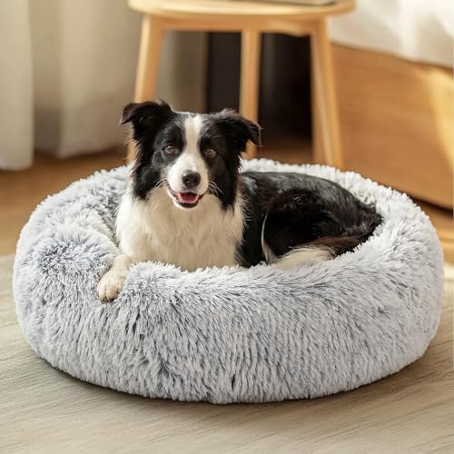 Dog Bed Calming Anti (31" / 01 - Light Grey)