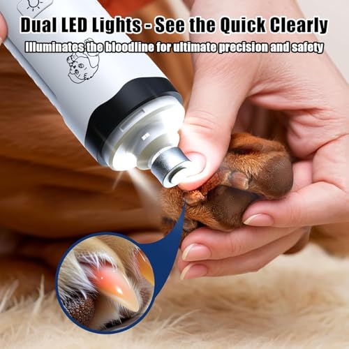 Silent Pets Nail Grinder with 2 Lights and 3 Speeds