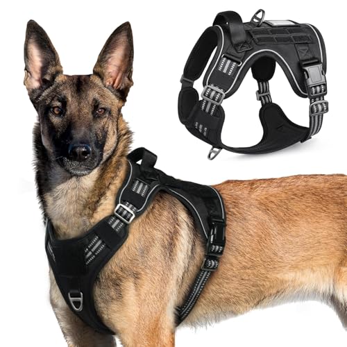 Tactical Dog Harness for X (Black / X-Large)