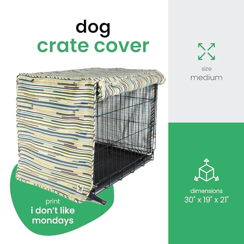I Don't Like Mondays Dog Crate Cover (I Don't Like Mondays / 30.0"L x 19.0"W x 21.0"H)