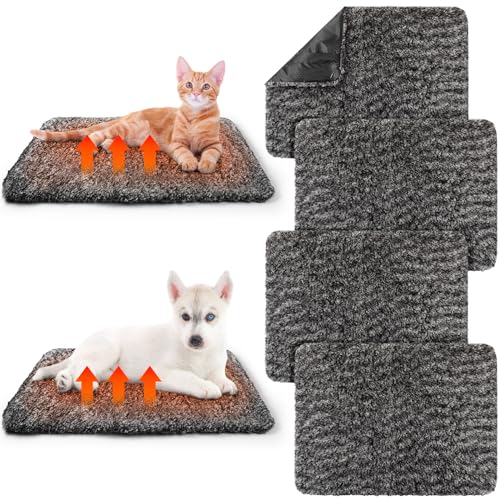 6 Pack Self Warming Pet Pad 19 x 28 Inch Grey (19 x 28 Inch / Grey)