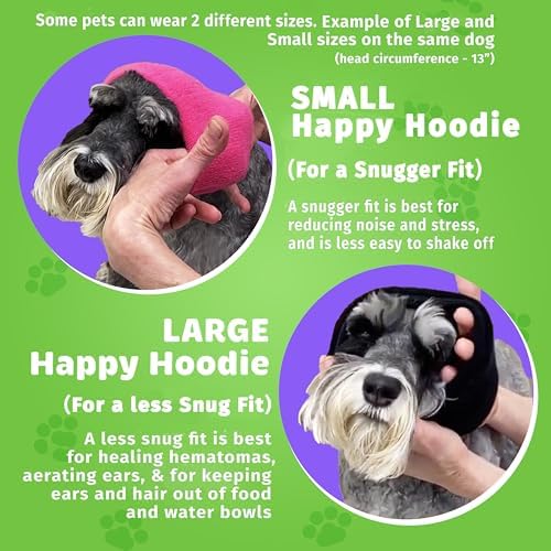 Happy Hoodie The Original Dog & Cat Calming Band for Noise & Anxiety Relief (Blue)