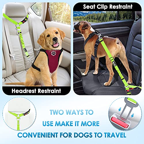 Dog Seat Belt for Car (L.Lime Green)