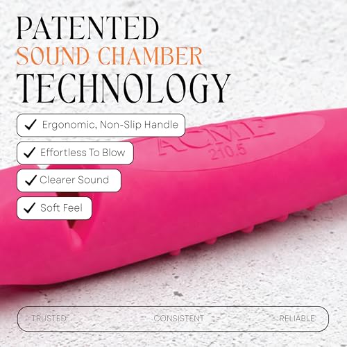 Alpha 210.5 Professional Dog Training Whistle with Enhanced Ergonomic Grip. BPA (Day Glow Pink)