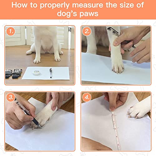 6PCS Anti Slip Dog Socks to Prevent Licking Paws (X-large (6 Count) / Brown)