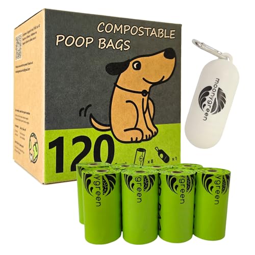 Dog Poop Bag with Holder (120 Count (Pack of 1))