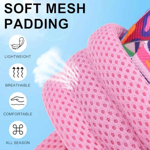 Dog Harness for Small Dogs (Mix Pink / S: Chest 17.5"-22")