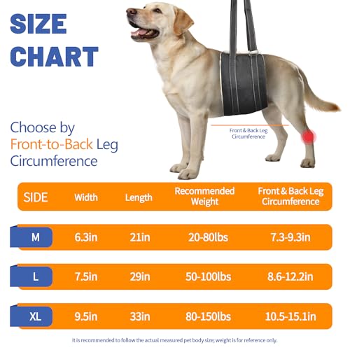 Adjustable Dog Lift Harness (Black03)