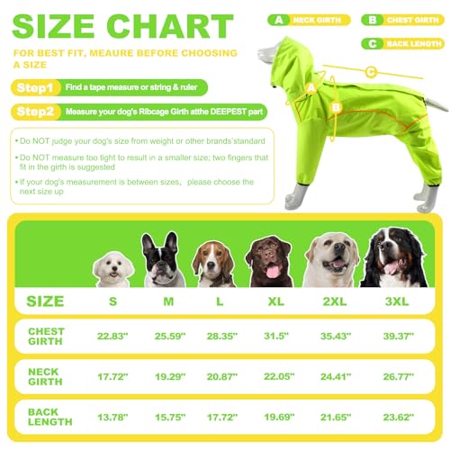 ADINIKIA Dog Raincoat (XXL / Green)