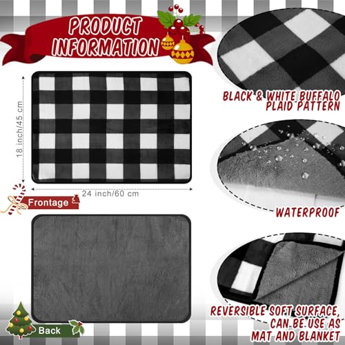 2 Pcs Large Self Warming Cat Pad Self Heating Cat Mat Bed Dog Crate Pet Blankets Thermal Heated Bed Mat for Outdoor Indoor Newborn Kittens Puppies Dog (24 x 18)