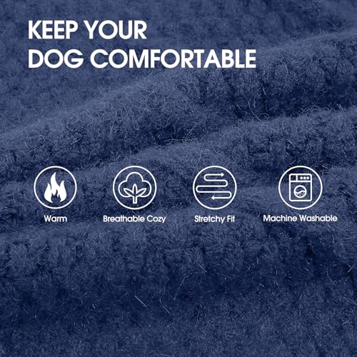 Extra Large Dog Sweater (XXX-Large(Chest:31.5 in) / Blue)