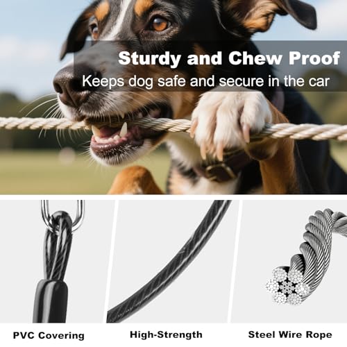 Dog Seat Belt for Car (1 Pack(Black))