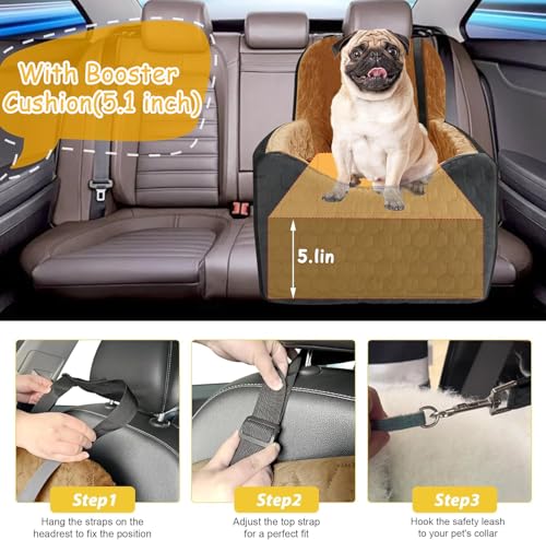 Dog Car Seat for Small (BlackBrown / Medium)
