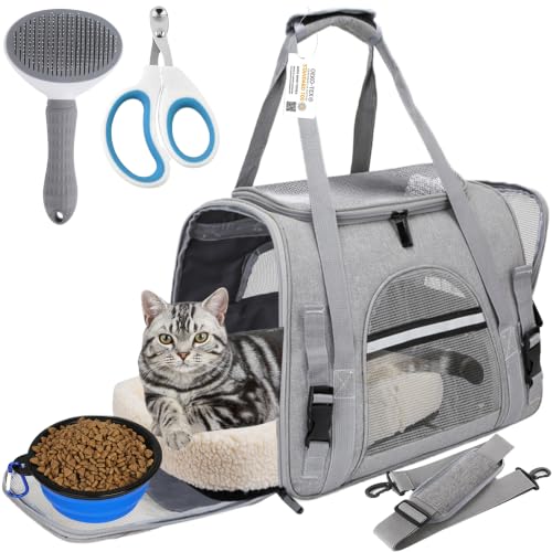 Pet Carrier Bag Airline Approved Up for Cats and Dogs Up to 20LBs