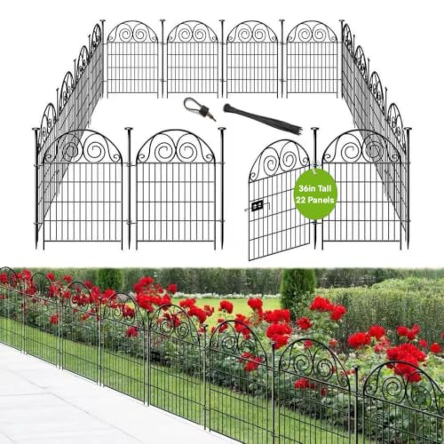 Tall Garden Fencing 36 Inch High (36''(H)-22panels-48ft(L))