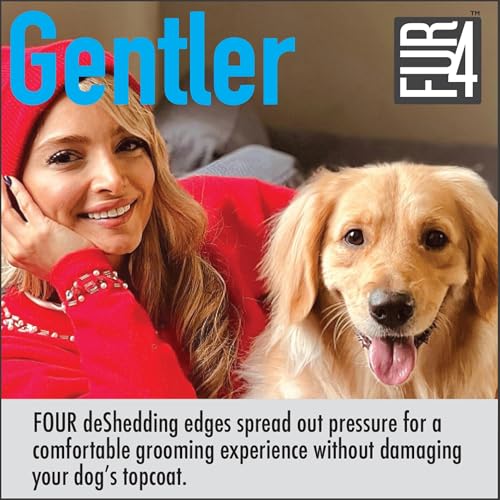 deShedding Dog Brush for Long Hair Dogs (Long Hair)