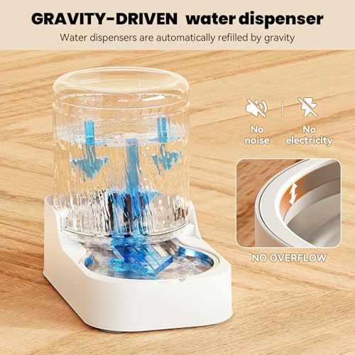 Automatic Cat Water Dispenser with Stainless Steel Bowl