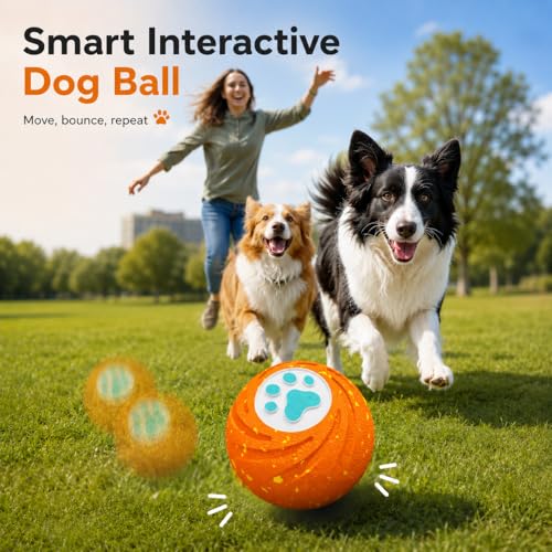 Smart Interactive Dog Ball (Orange)