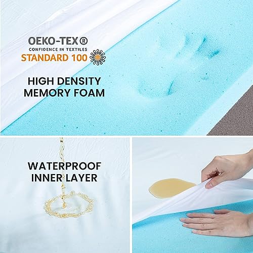 Orthopedic Memory Foam Bed for Medium Dogs (Rose Plush / Medium-29"x 18" x 3")