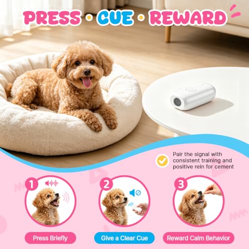 Ultrasonic Bark Deterrent Device for Small Dogs (White)