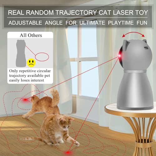 Interactive Cat Toys Laser for Indoor Cats (Gray)