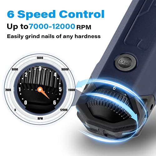 6 Speed Dog Nail Grinder (Blue)