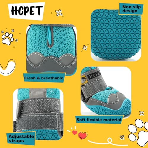Dog Shoes for Dogs (Blue / Width 2.55 in)