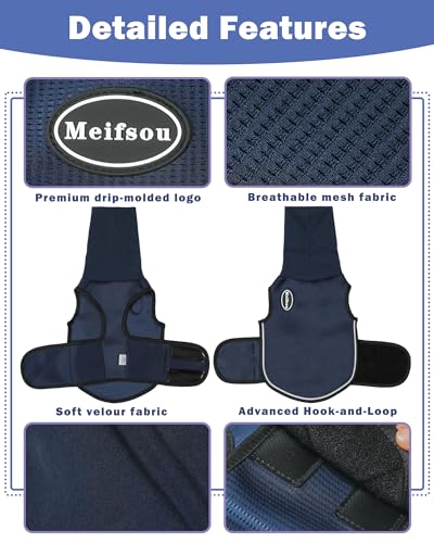 Dog Anxiety Vest with Hood (Medium / Dark Blue)
